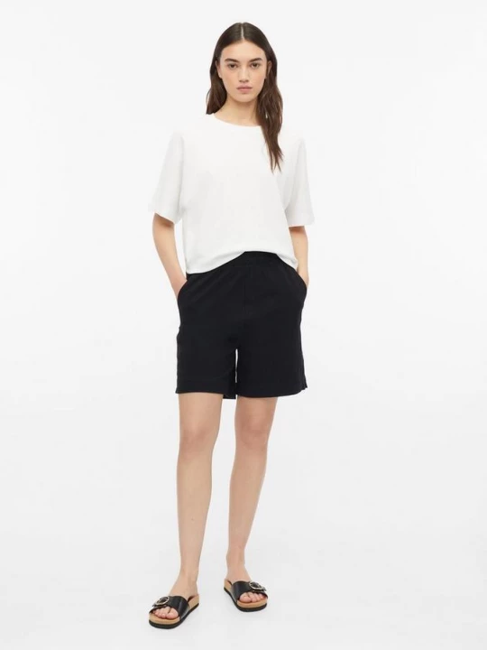 Foto van product Jersey shorts met vlamgarenstructuur s.Oliver zwart
