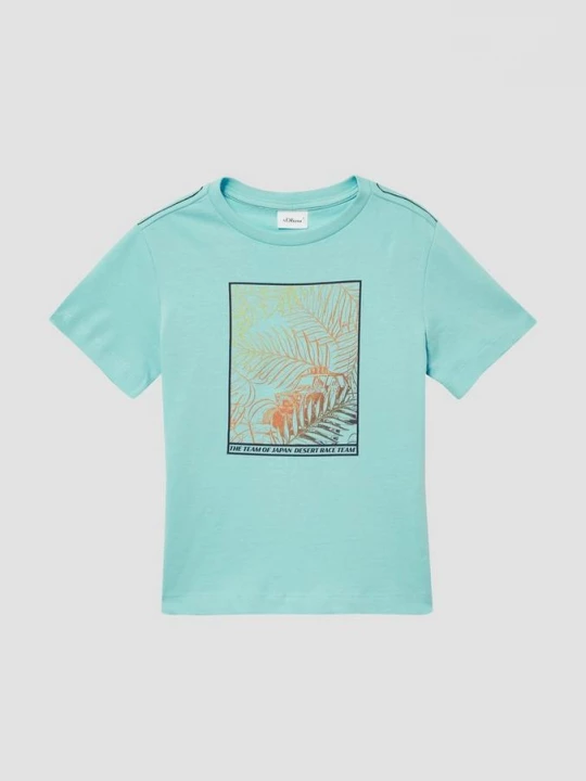 Foto van product Jersey T-shirt met contrastnaden en print op de voorkant s.Oliver