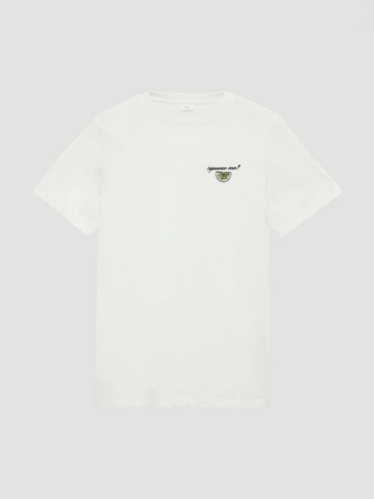 Foto van product Jersey T-shirt met geborduurd detail s.Oliver wit