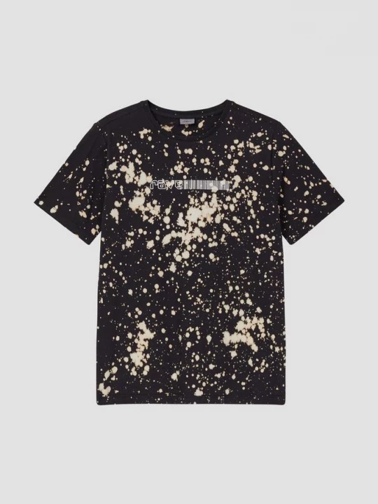 Foto van product Jersey T-shirt met kledingstukverf en print s.Oliver zwart