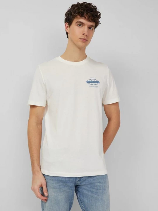 Foto van product Jersey T-shirt met print op voorzijde s.Oliver crème