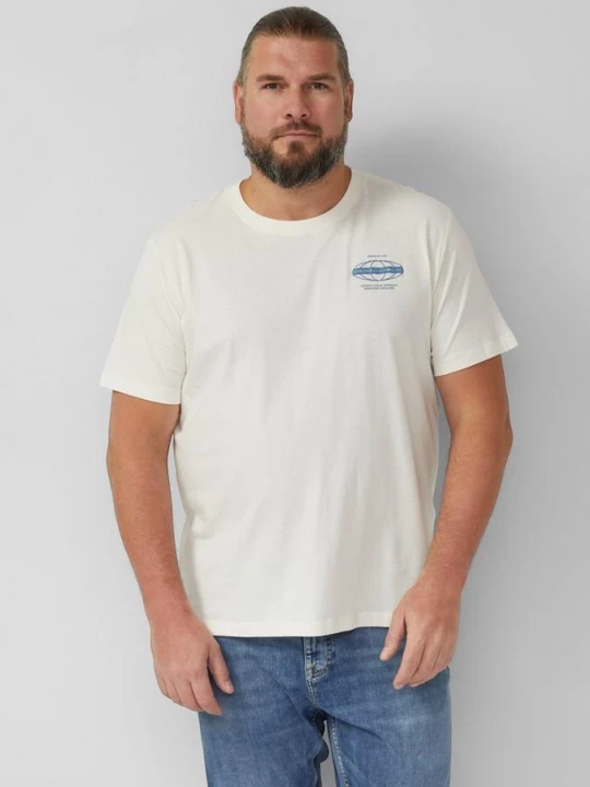 Foto van product Jersey T-shirt met print op voorzijde s.Oliver crème