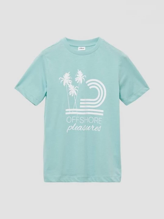 Foto van product Jersey T-shirt met rubberen print op de voorkant s.Oliver