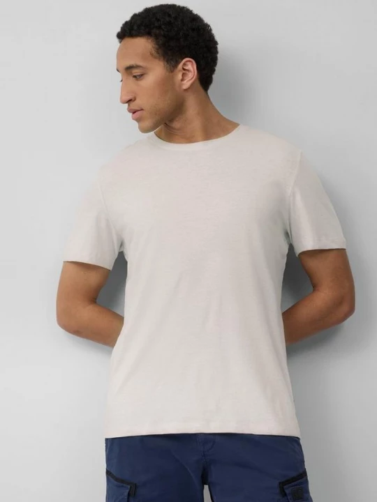 Foto van product Jersey T-shirt van een linnenmix s.Oliver crème
