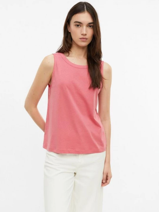 Foto van product Jersey top met ronde hals en rugdetail s.Oliver roze
