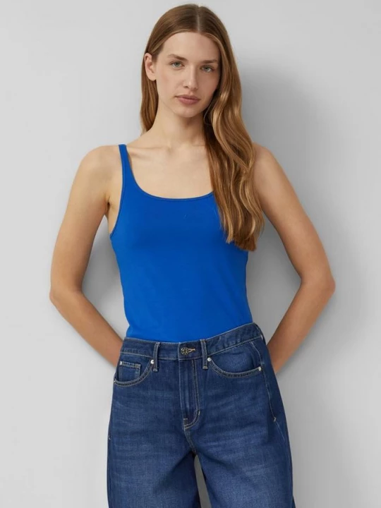 Foto van product Jersey top van katoenmix s.Oliver blauw