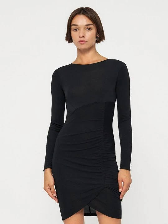 Foto van product Jerseyjurk Armani Exchange gemêleerd zwart