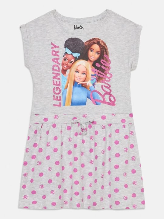 Foto van product Jerseyjurk Barbie grijs