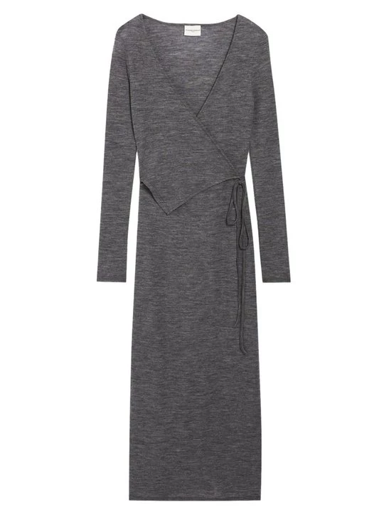Foto van product Jerseyjurk CLAUDIE PIERLOT lichtgrijs