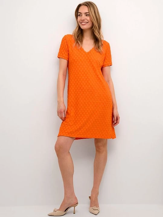 Foto van product Jerseyjurk Cream oranje