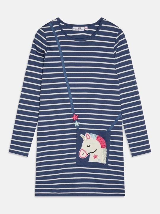 Foto van product Jerseyjurk Happy Girls blauw