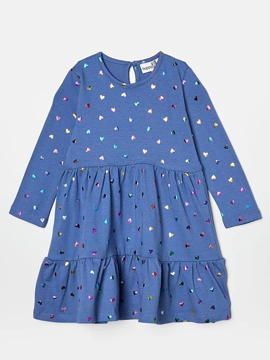 Foto van product Jerseyjurk Happy Girls blauw