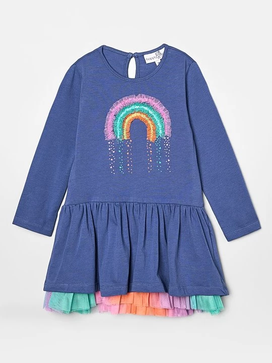 Foto van product Jerseyjurk Happy Girls blauw