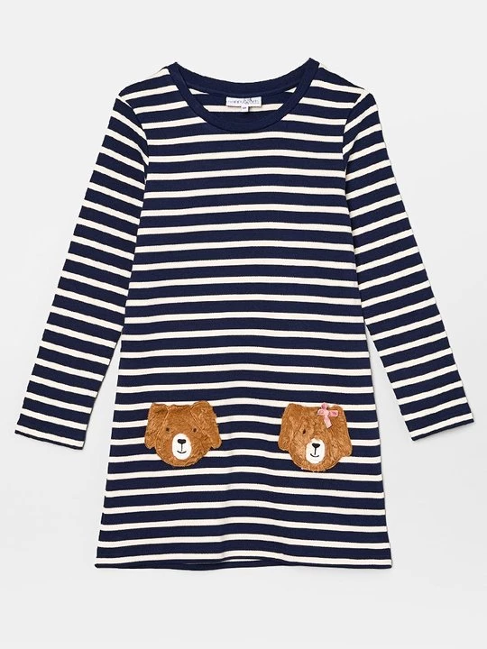 Foto van product Jerseyjurk Happy Girls donkerblauw