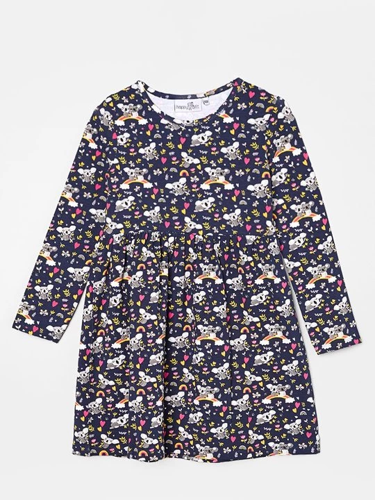 Foto van product Jerseyjurk Happy Girls donkerblauw