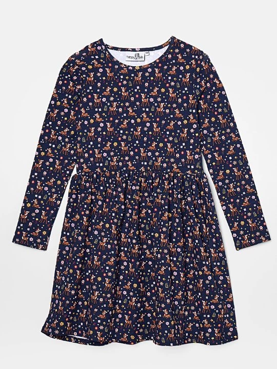 Foto van product Jerseyjurk Happy Girls donkerblauw