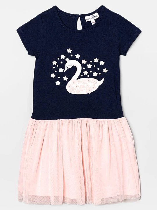 Foto van product Jerseyjurk Happy Girls donkerblauw