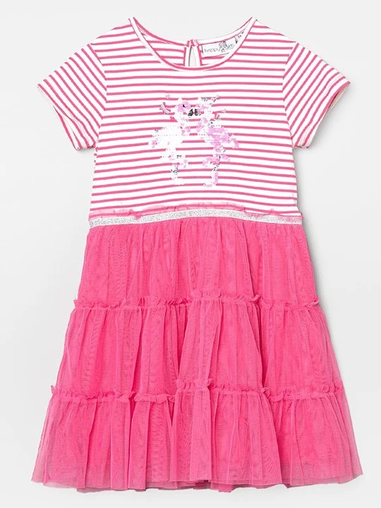 Foto van product Jerseyjurk Happy Girls donkerroze