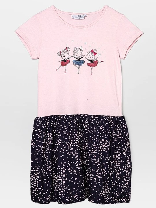 Foto van product Jerseyjurk Happy Girls donkerroze