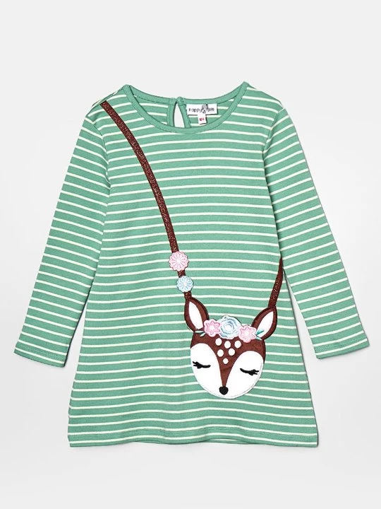 Foto van product Jerseyjurk Happy Girls groen