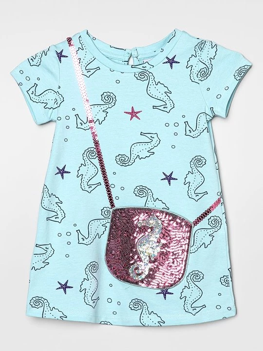Foto van product Jerseyjurk Happy Girls lichtblauw