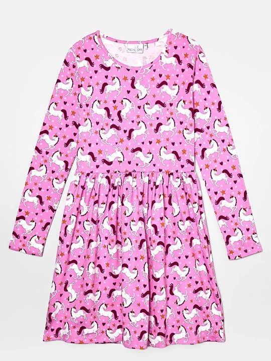 Foto van product Jerseyjurk Happy Girls paars