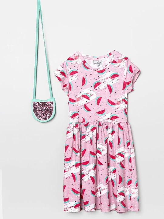 Foto van product Jerseyjurk Happy Girls roze