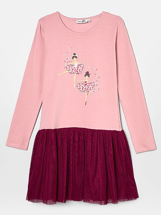 Foto van product Jerseyjurk Happy Girls roze