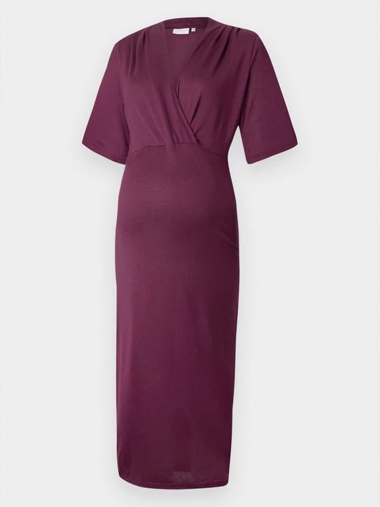 Foto van product Jerseyjurk Mamalicious bordeauxrood