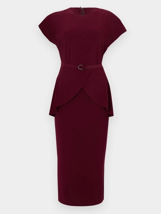 Foto van product Jerseyjurk Norma Kamali bordeauxrood