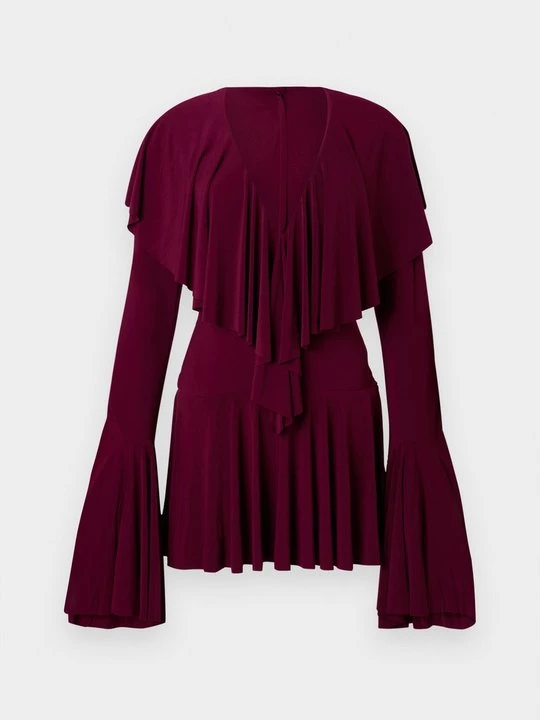 Foto van product Jerseyjurk Norma Kamali bordeauxrood