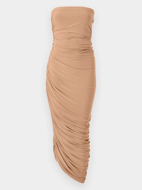 Foto van product Jerseyjurk Norma Kamali lichtbruin