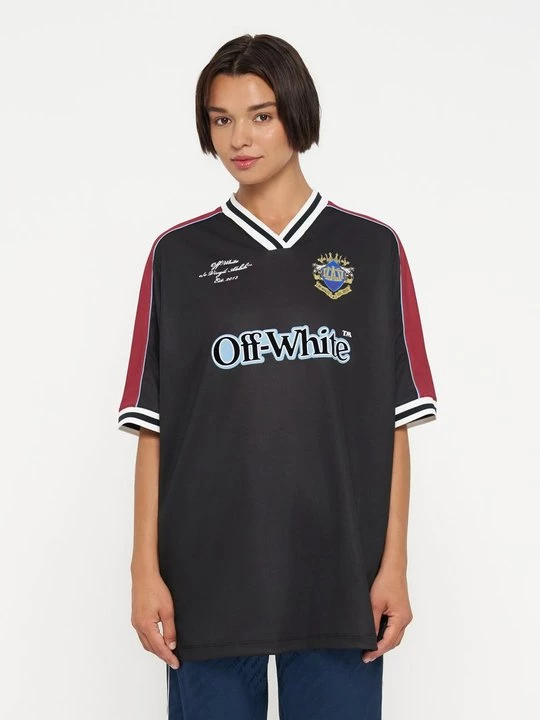 Foto van product Jerseyjurk Off White zwart