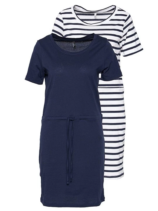 Foto van product Jerseyjurk Only blauw gemêleerd