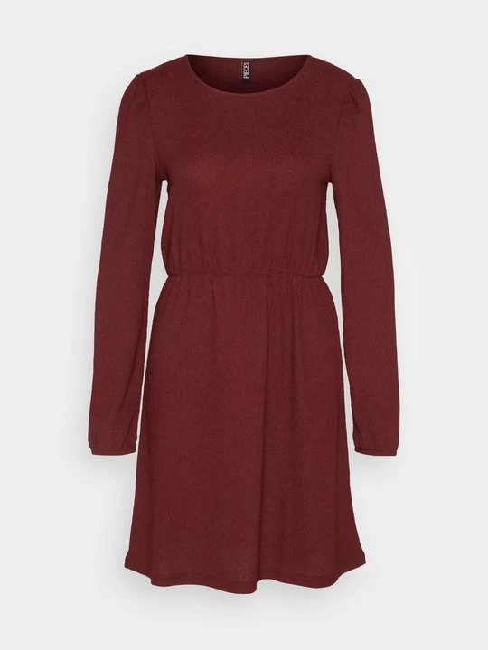 Foto van product Jerseyjurk Pieces bordeauxrood