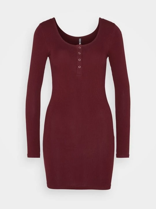 Foto van product Jerseyjurk Pieces bordeauxrood