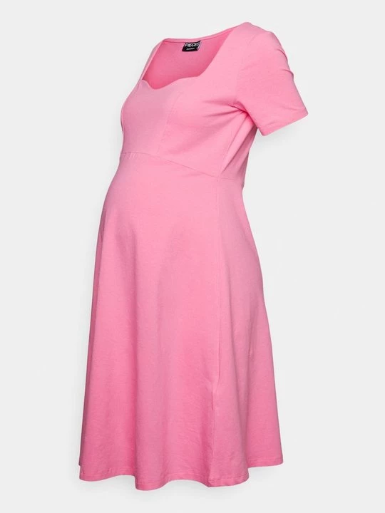 Foto van product Jerseyjurk Pieces donkerroze