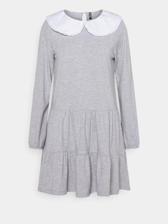 Foto van product Jerseyjurk Pieces lichtgrijs
