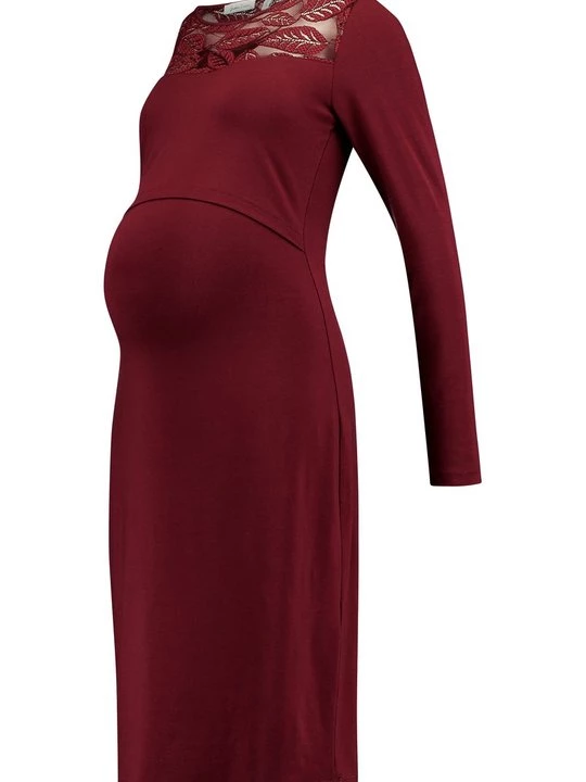 Foto van product Jerseyjurk Queen Mum bordeauxrood