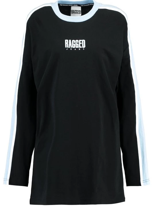 Foto van product Jerseyjurk Ragged Jeans zwart