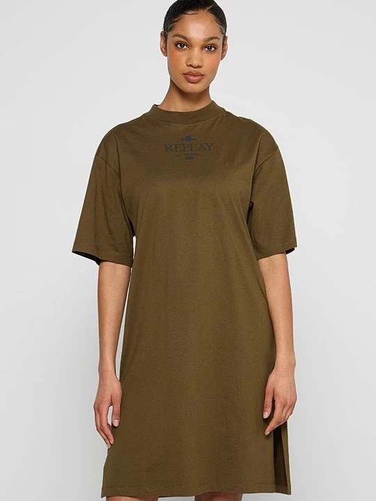 Foto van product Jerseyjurk Replay olijfgroen