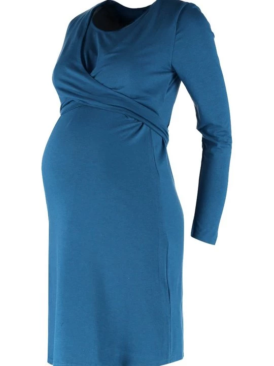 Foto van product Jerseyjurk Spring Maternity petrol
