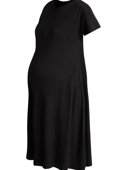 Foto van product Jerseyjurk Spring Maternity zwart