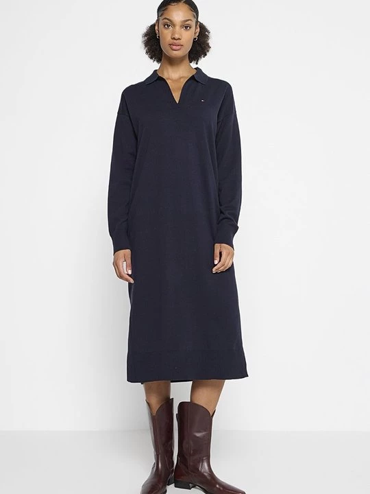 Foto van product Jerseyjurk Tommy Hilfiger donkerblauw