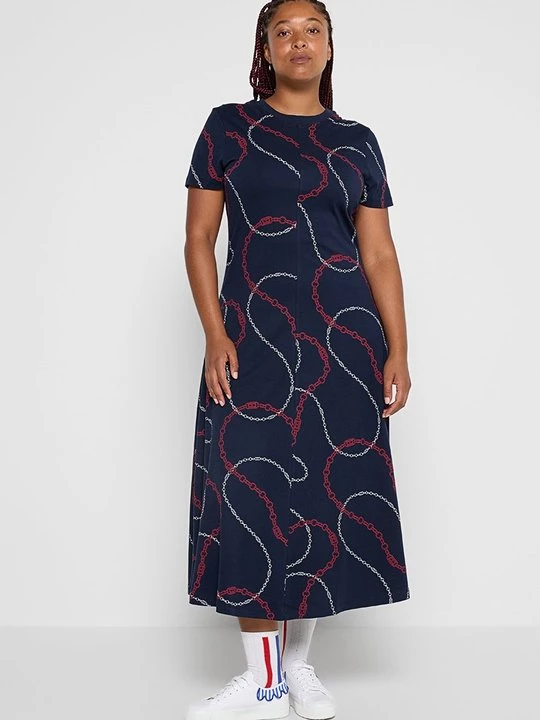Foto van product Jerseyjurk Tommy Jeans donkerblauw