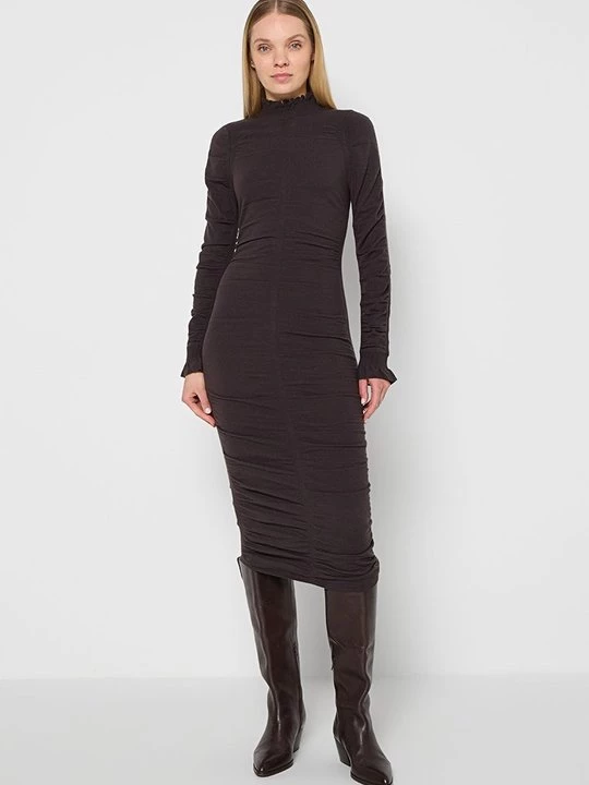 Foto van product Jerseyjurk TWINSET donkerbruin