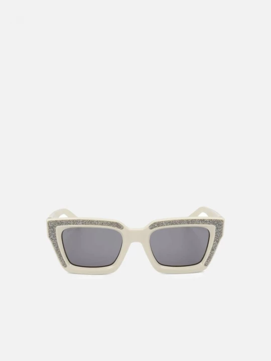 Foto van product JIMMY CHOO Zonnebril 'Jimmy Choo MEGS / S Ivory / 21 / 145 Women Sunglasses' ivoor