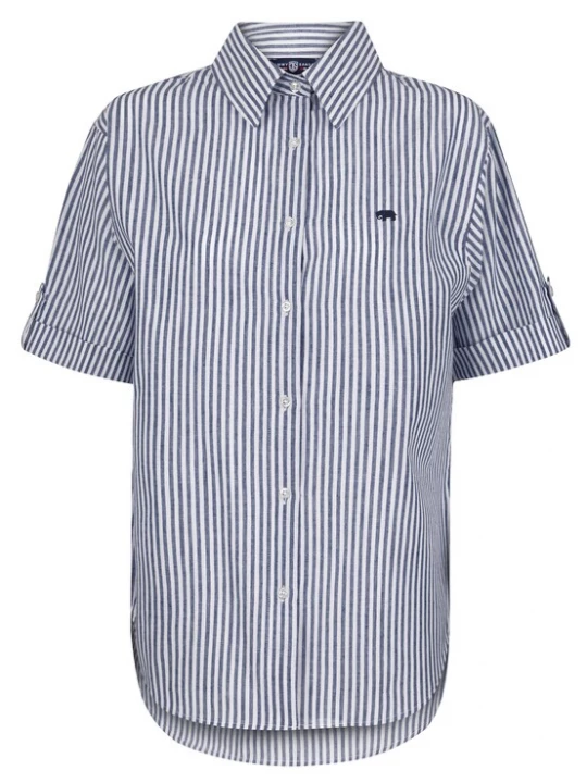 Foto van product Jimmy Sanders Blouse navy / nachtblauw / wit