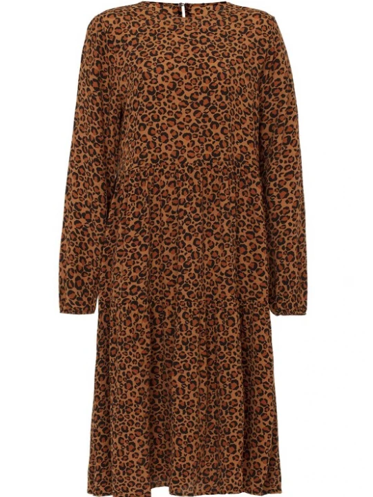 Foto van product Jimmy Sanders Jurk bruin / zwart