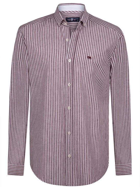 Foto van product Jimmy Sanders Overhemd bordeaux / pastelrood